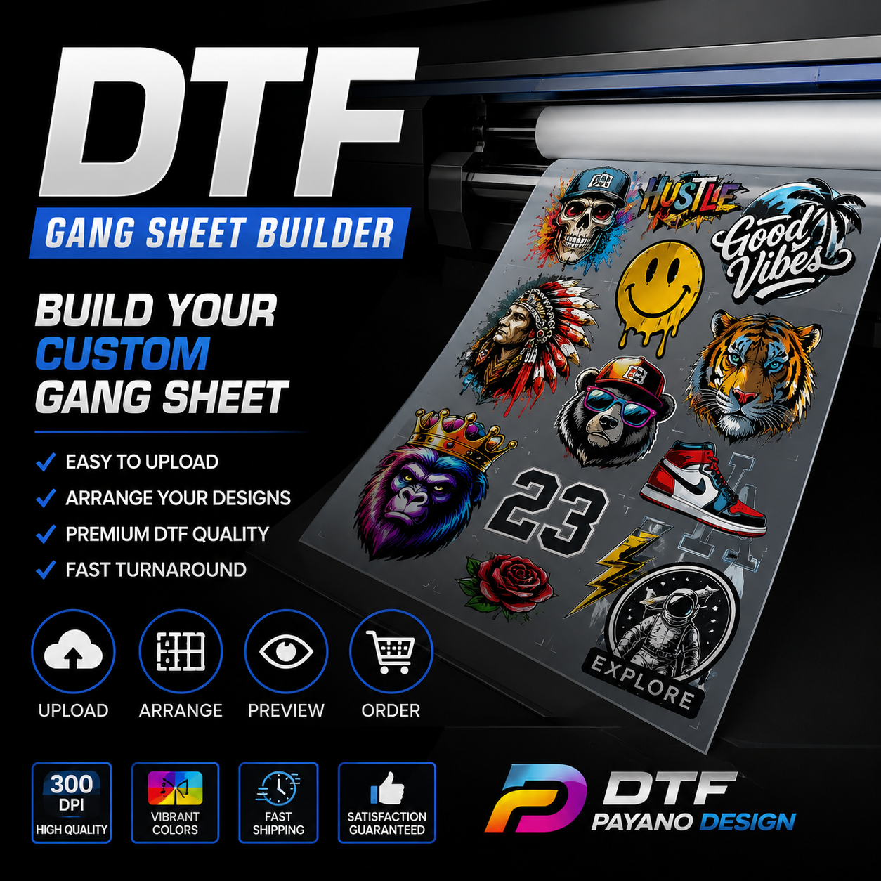 Build your DTF Gang Sheet